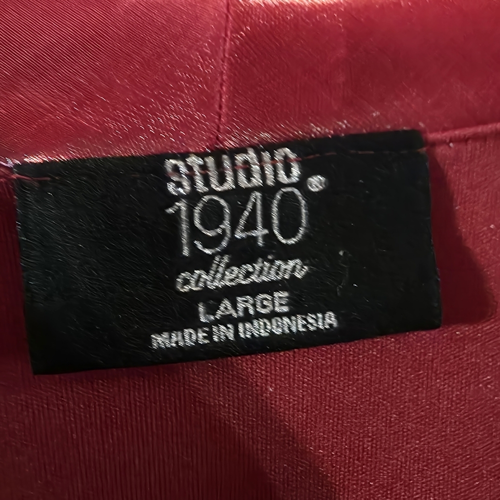 Studio 1940 Collection Ruby Red Button-Front Blou… - image 3